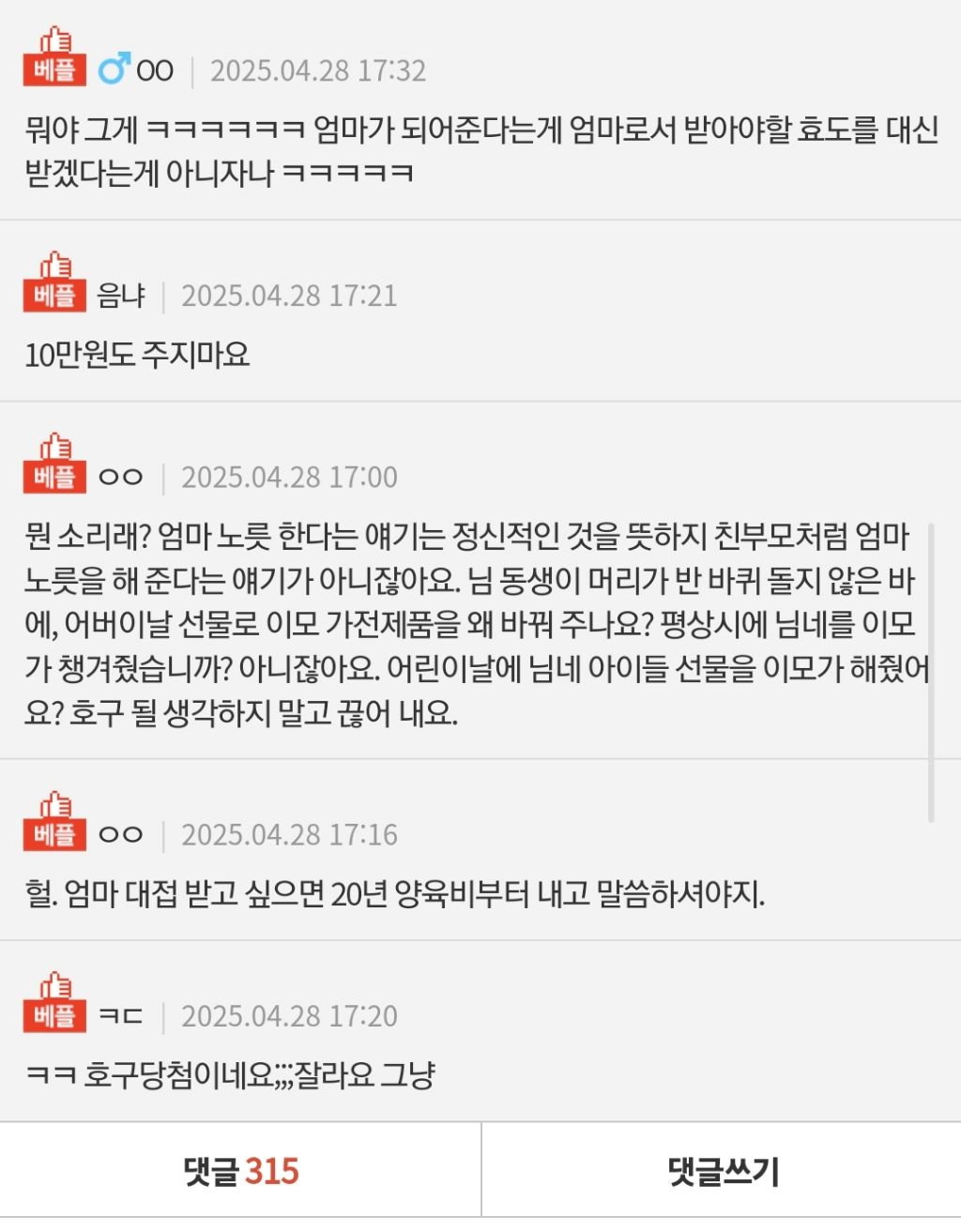 [판] 부모님이 돌아가시고 내가 챙겨야할 어른은 누구임? | 인스티즈