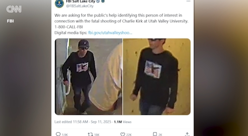 찰리 커크 저격한 용의자 사진 공개 | 인스티즈