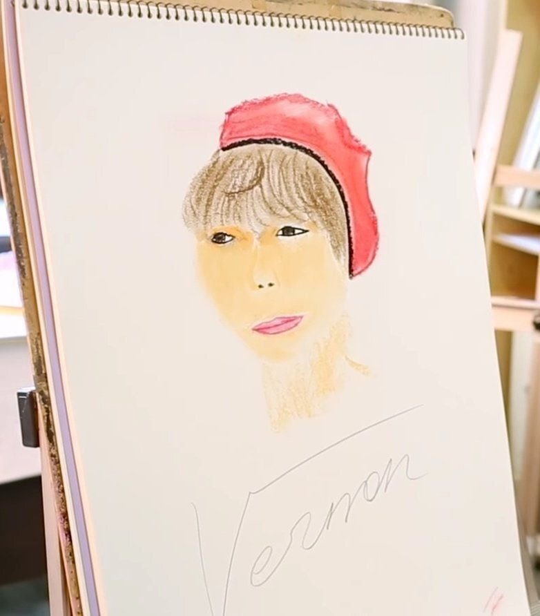 부모님이 화가라는 세븐틴 버논의 그림 실력...jpg | 인스티즈