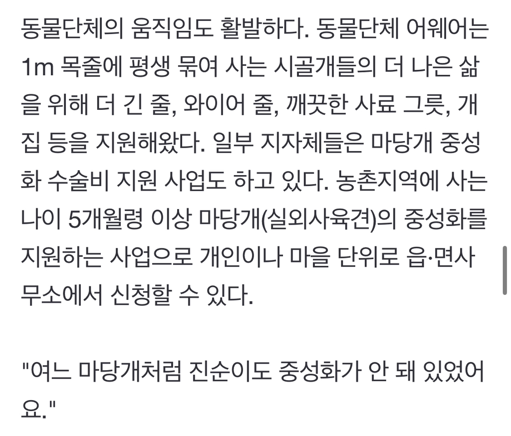 "내 개 내가 알아서 키우는데 왜?"…'목줄·쇠사슬' 묶인 시골개들 | 인스티즈