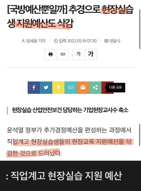 윤석열 정부에서 삭감한 예산 목록들 (도대체 이 돈은 어디로 가는걸까?) | 인스티즈