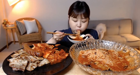 흔한 먹방 유튜버의 댕댕이 jpg | 인스티즈