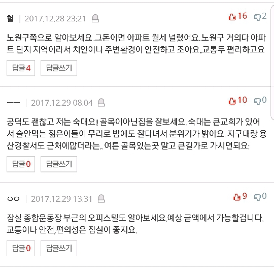 서울에서 여자혼자 살기좋은 지역 | 인스티즈