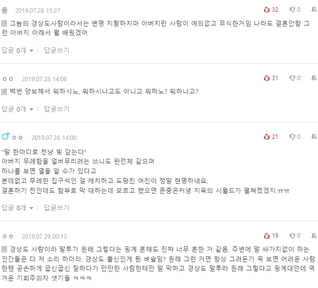 [네이트판] "너거 아버지 뭐하노?"이 말 때문에 파혼하겠다는 여자친구 | 인스티즈