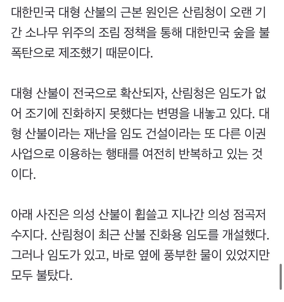 산불 발화지점 가보고 깜짝 놀랐다, 대형산불의 진짜 원인 [최병성 리포트] | 인스티즈