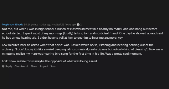 [레딧] 청각장애였다가 소리를 듣게된 사람들아, 소리 안날줄 알았는데 나서 놀랐던 물건이 뭐야? | 인스티즈