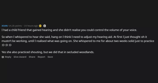 [레딧] 청각장애였다가 소리를 듣게된 사람들아, 소리 안날줄 알았는데 나서 놀랐던 물건이 뭐야? | 인스티즈