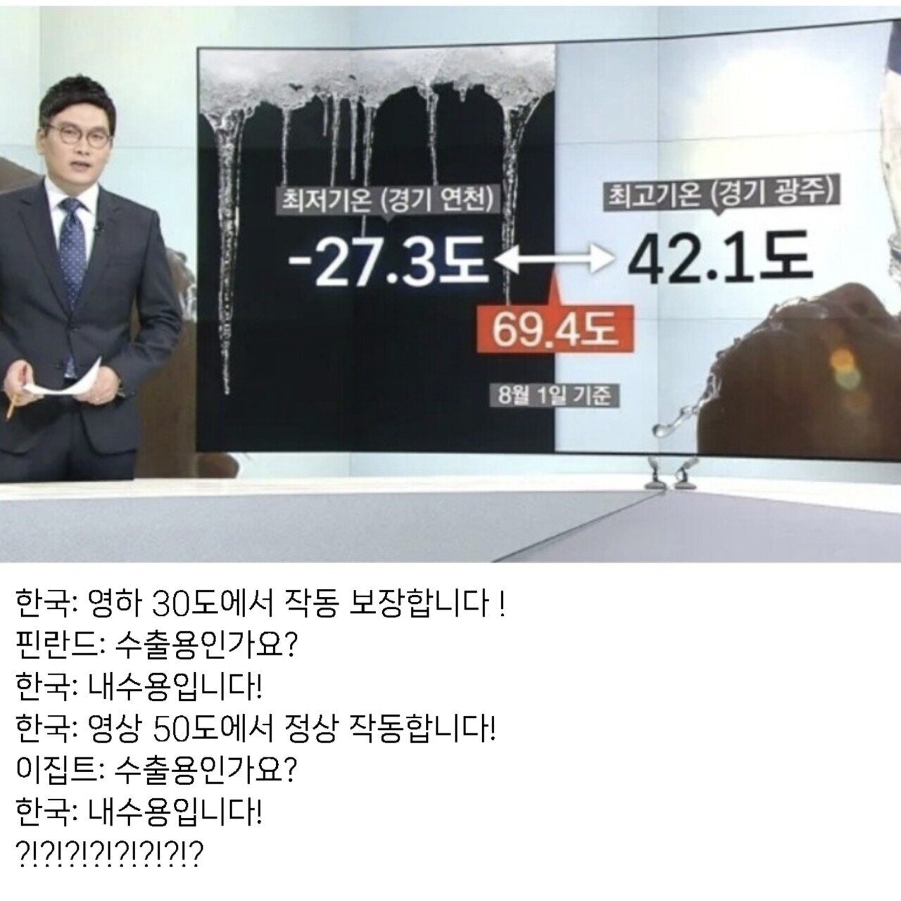한국 날씨에 맞추면 수출용 따로 안 만들어도 됨 | 인스티즈