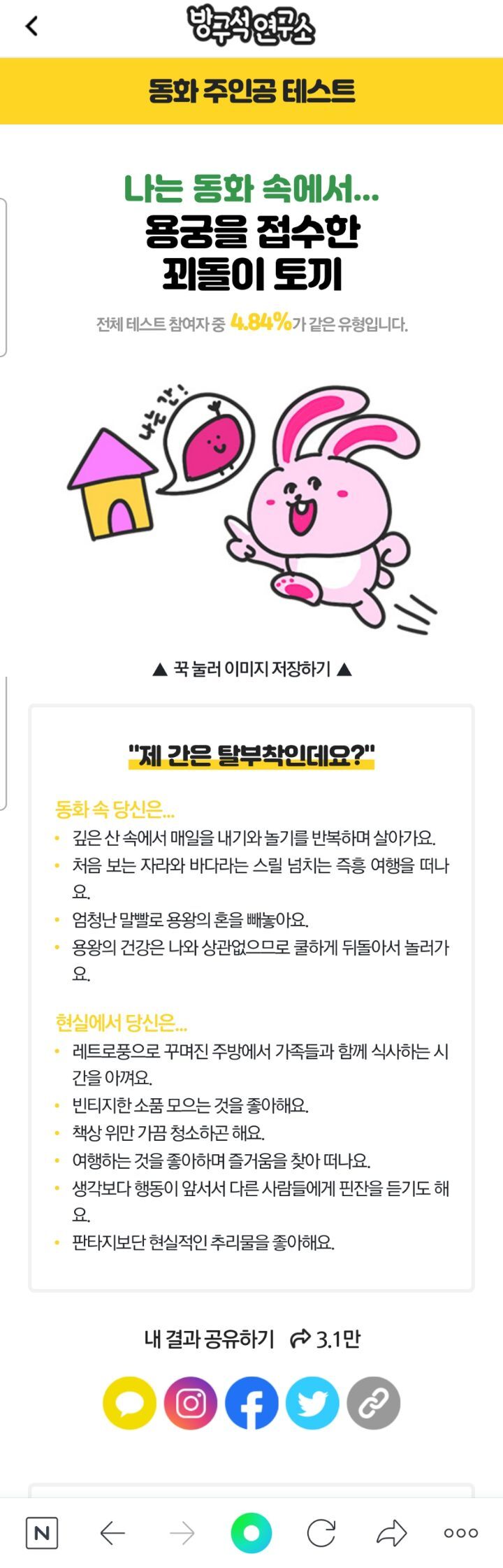 나를 닮은 동화 주인공은? 테스트 | 인스티즈