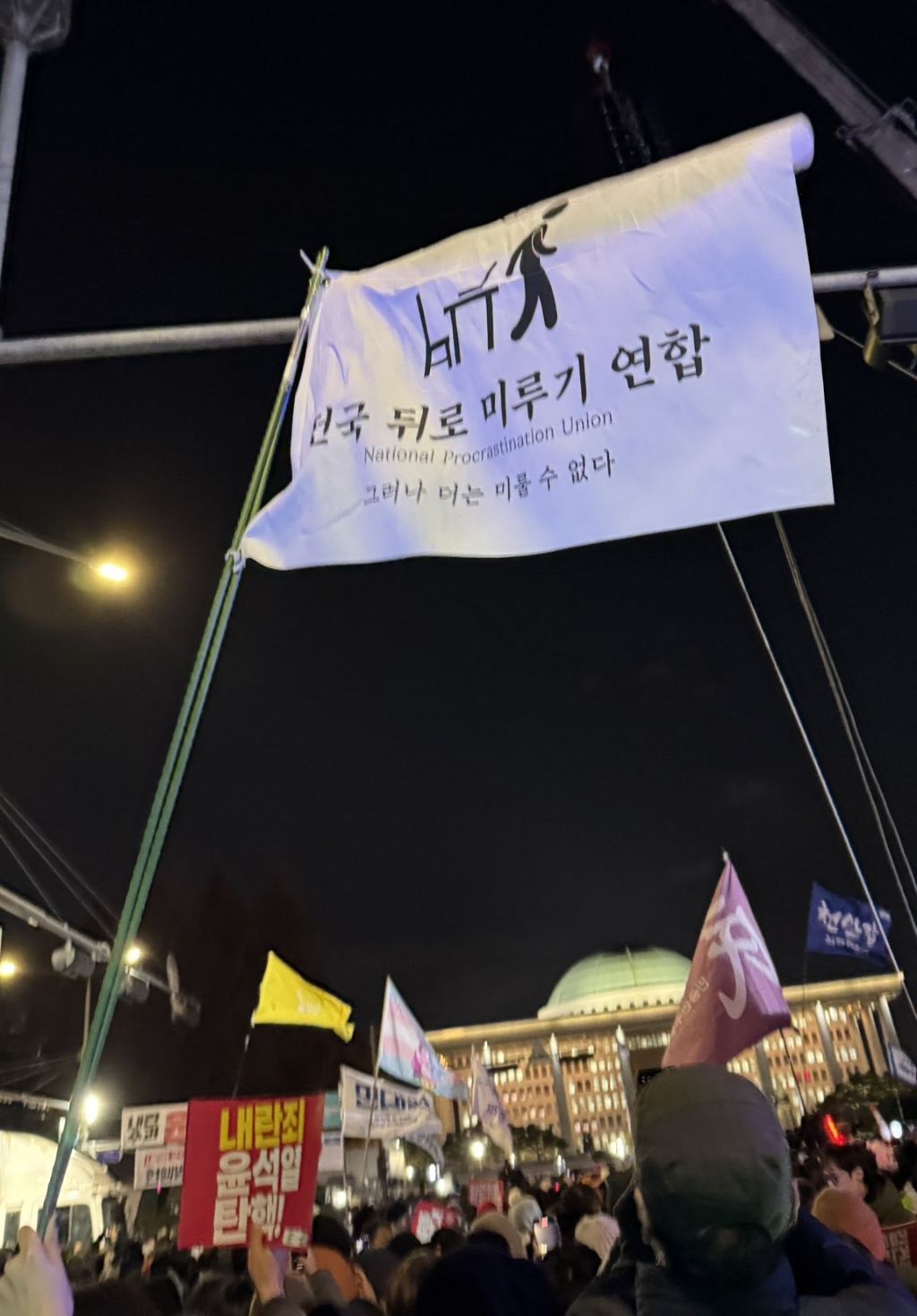 탄핵 시위= 대짱잼 깃발 대회 | 인스티즈