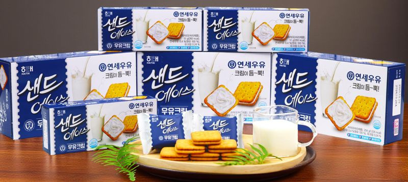 해태제과, MZ세대 홀린 연세우유 크림 샌드에이스 과자로 출시 | 인스티즈