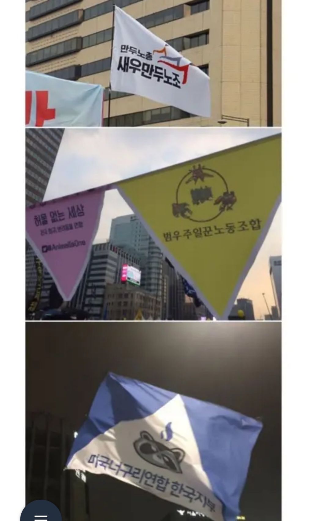 탄핵 시위= 대짱잼 깃발 대회 | 인스티즈