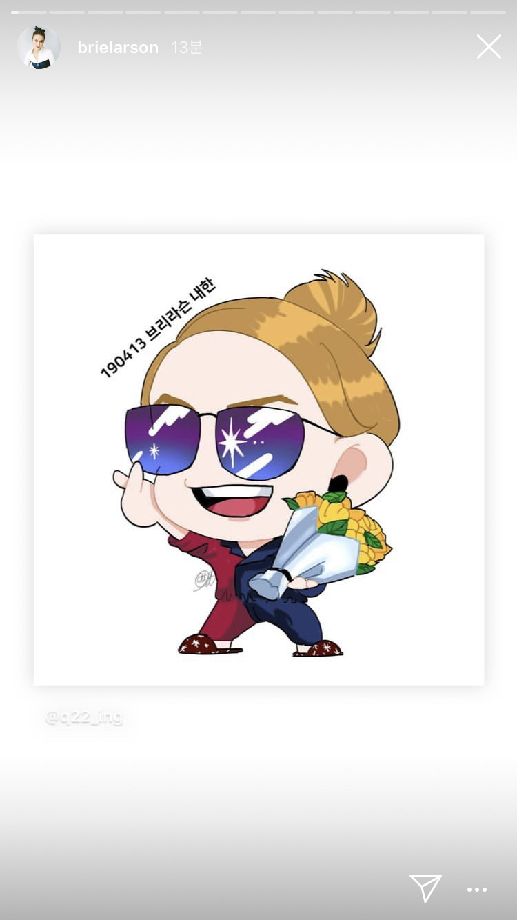 한국 200% 즐기고 있는 브리 라슨 실시간 인스타스토리 - 악플달면 쩌리쩌려버려 - ＊여성시대＊ 차분한 20대들의 알흠다운 공간