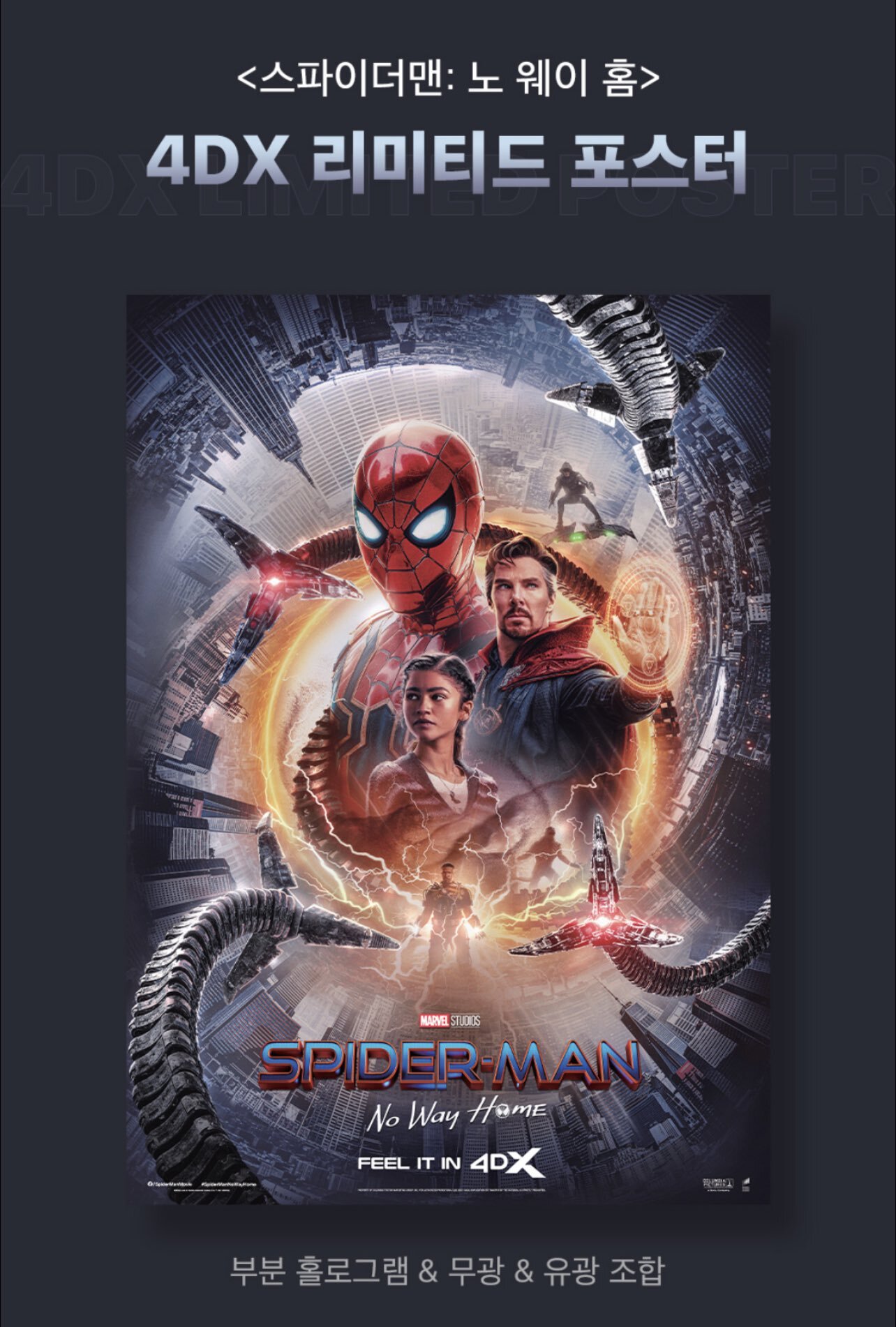 영화관에서 무료로 받을 수 있는 스파이더맨 노 웨이홈 굿즈들.jpg | 인스티즈