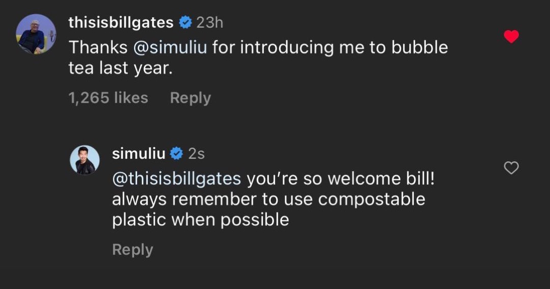 인스타그램에 공차 마신 거 인증한 빌게이츠 | 인스티즈