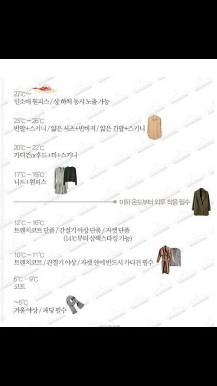 기온별 옷차림 짤 모음.zip | 인스티즈