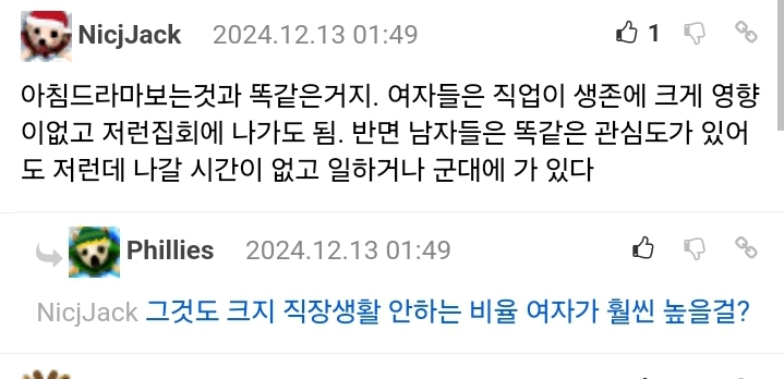 동현이들이 분석한 집회에 여자들이 더 많은 이유 | 인스티즈