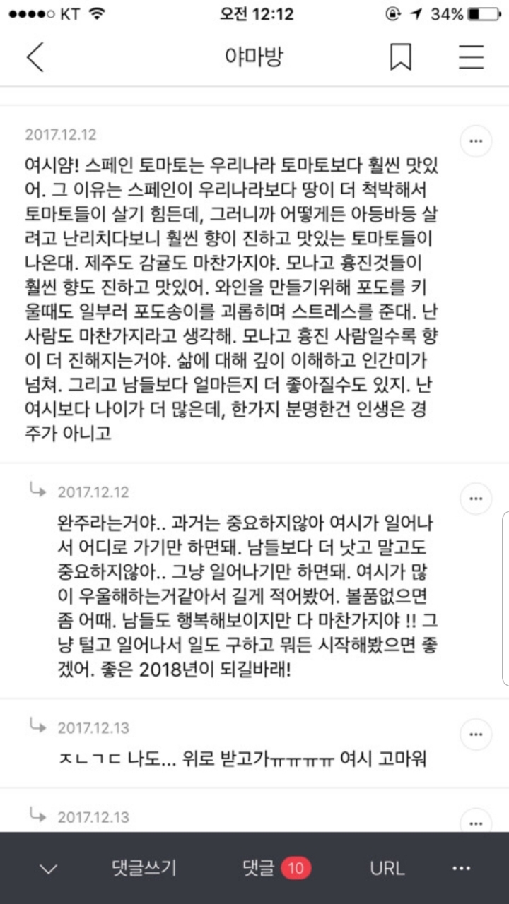 전에 다른여시글에 달린 위로댓.. | 인스티즈