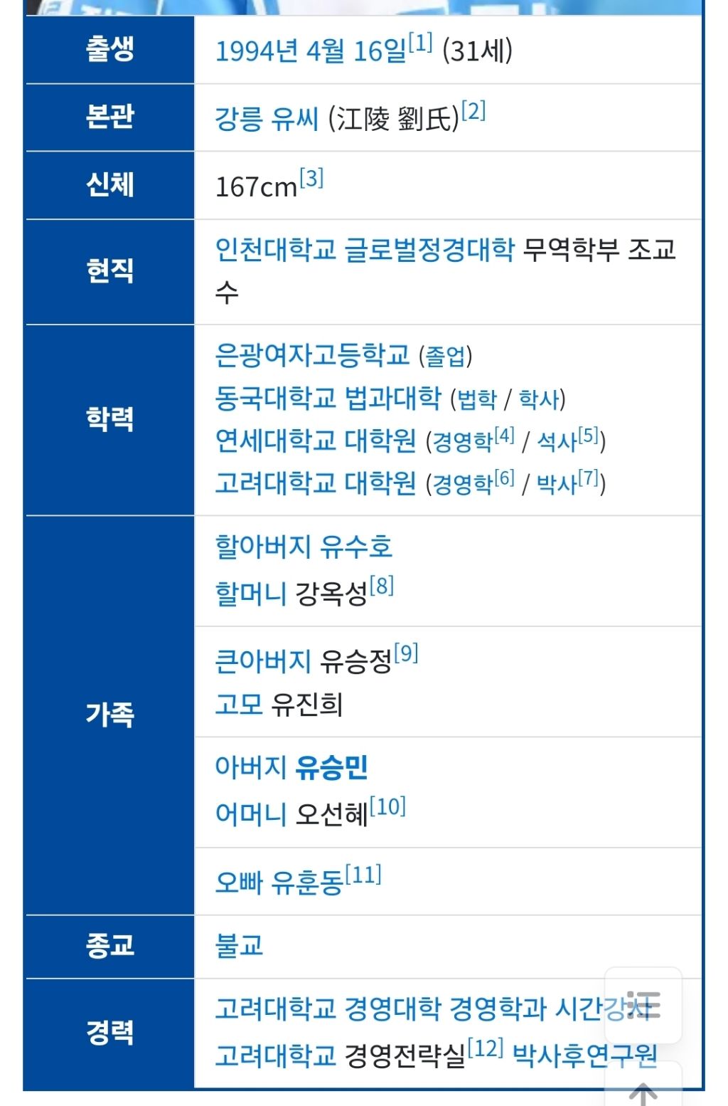 인천대, 유승민 딸 대놓고 밀어준 정황 포착...경력 최고점 의문 | 인스티즈