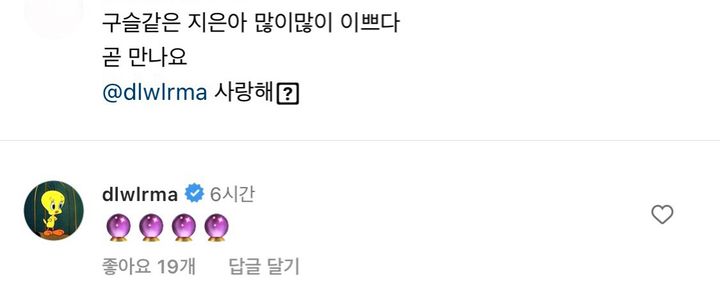 아이유가 인스타에 달고 있는 댓글 | 인스티즈
