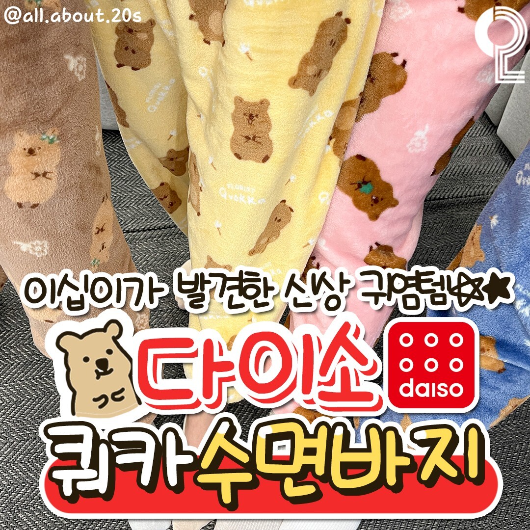 다이소 신상 쿼카 수면바지 | 인스티즈