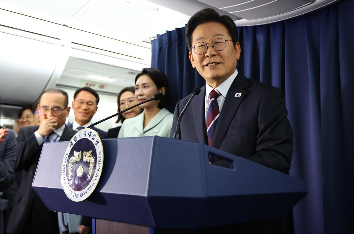 이재명 대통령 기내 기자간담회 내용 공유 | 인스티즈