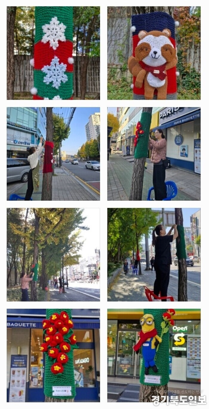작년부터 겨울에 나무들 옷 입혀 주는 듯한 구리시 가로수 상황.jpg | 인스티즈