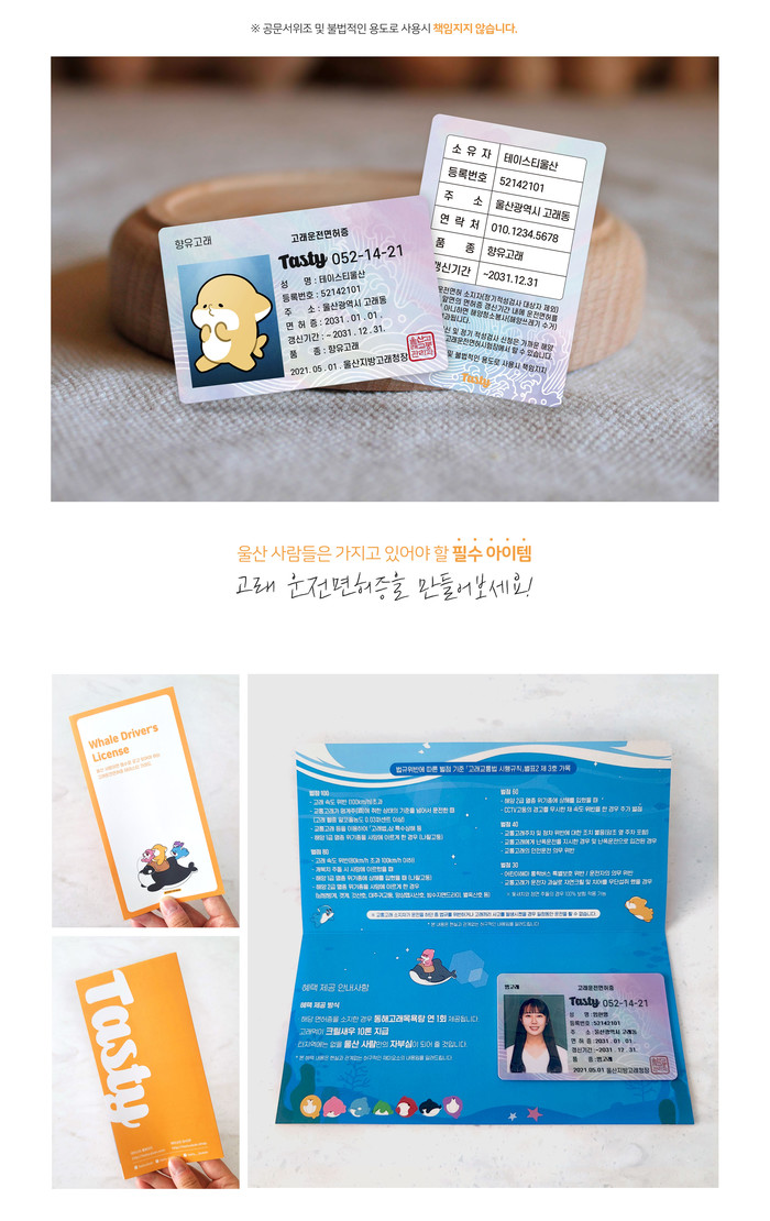 노잼도시 탈출을 위한 울산 고래운전면허증.jpg | 인스티즈
