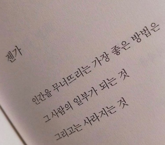 삶은 가질 수도 버릴 수도 없으니 공백 사이의 글이라도 갖겠다 | 인스티즈
