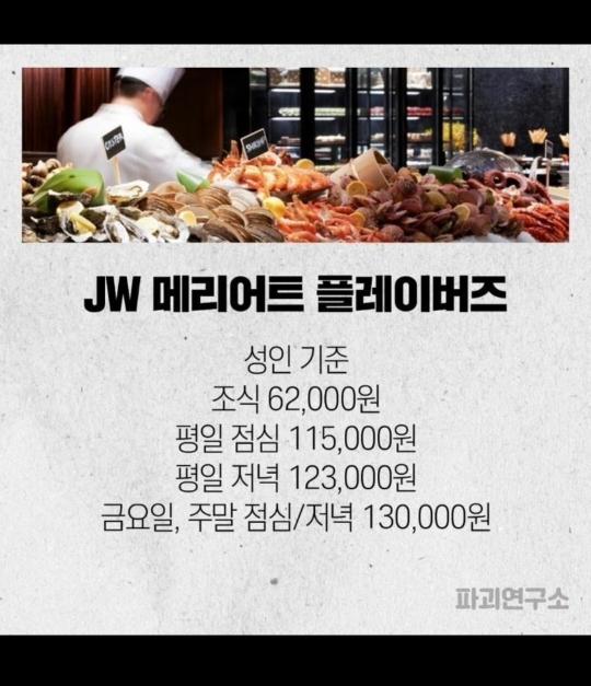특급호텔뷔페 중에 가장 좋아하는 곳은 어디야? | 인스티즈