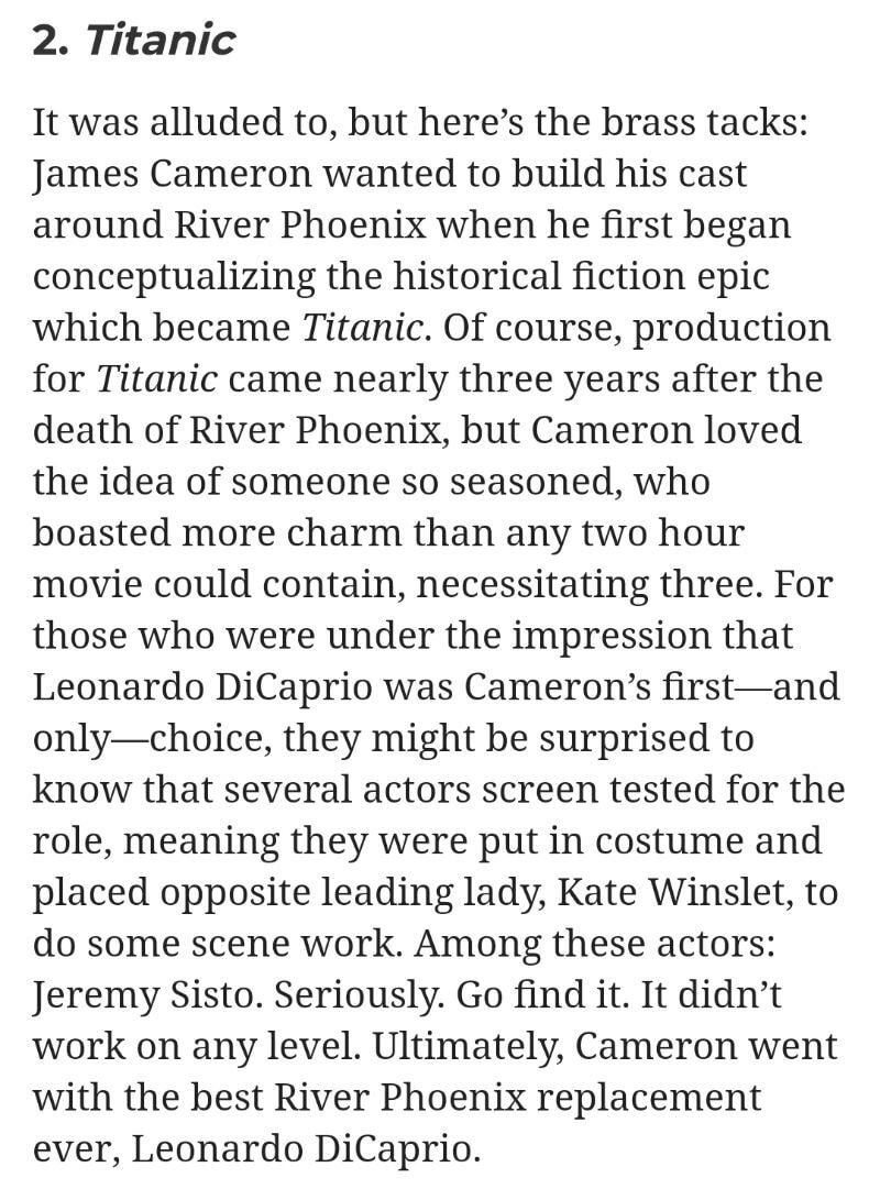 타이타닉 감독이 디카프리오 대신 캐스팅하려 했던 배우...jpgif | 인스티즈
