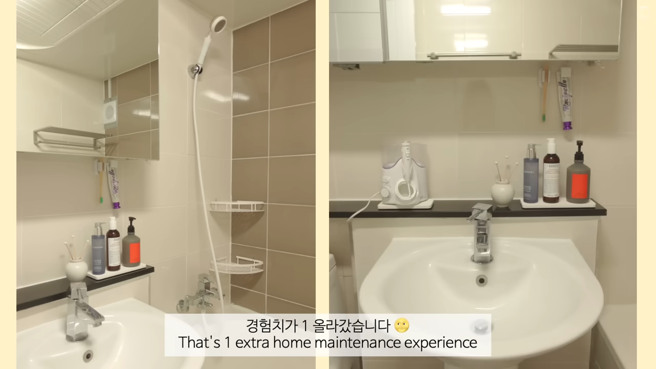 야무지다는 반응 많은 어떤 브이로거의 화장실 셀프 보수 (스압주의) | 인스티즈