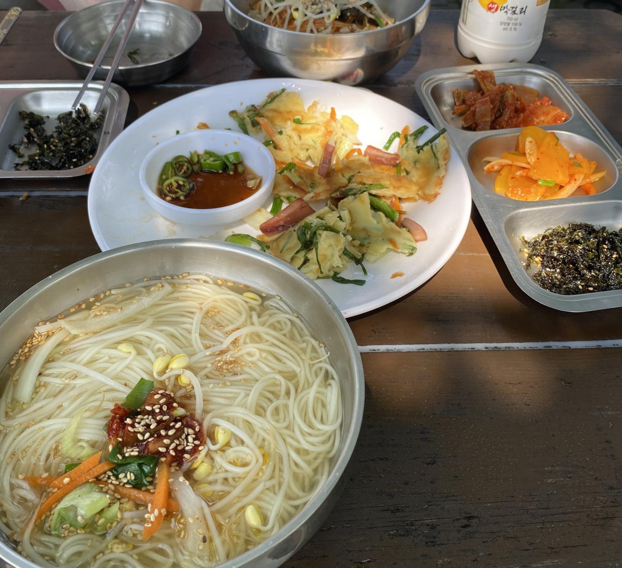 국시에 파전에다 막걸리 캬! 전라남도 담양군 담양국수거리 | 인스티즈