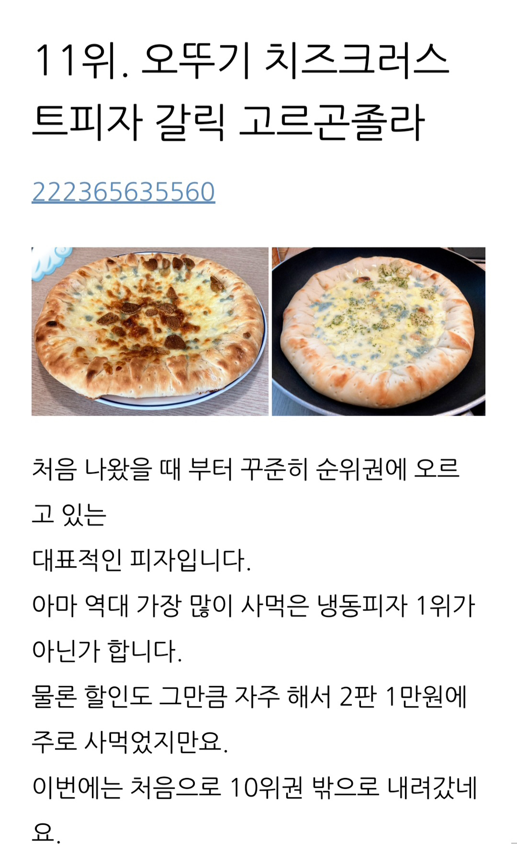 144종의 냉동피자를 먹어본 사람이 정리한 냉동피자 TOP 15 | 인스티즈