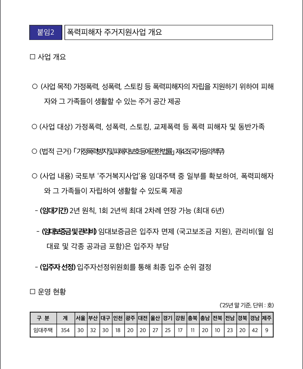 성평등가족부, 스토킹·교제폭력 피해자 주거지원 강화 | 인스티즈