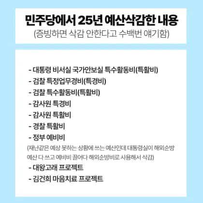 윤석열 정부가 깎은 예산 vs 민주당이 깎은 예산 | 인스티즈
