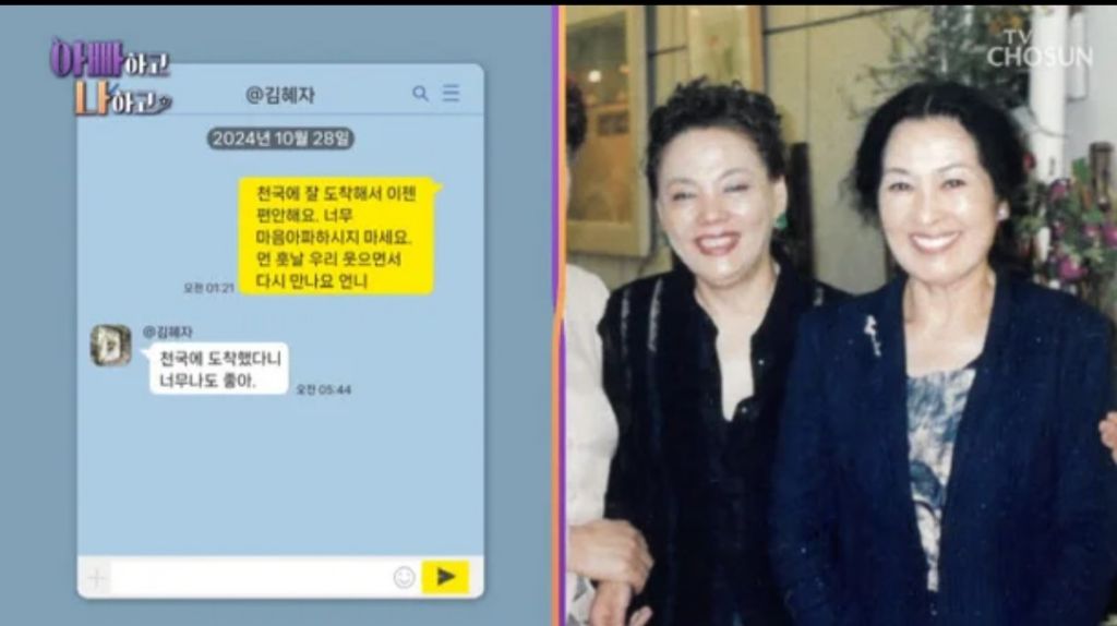 김혜자, 故 김수미 사망 후 보낸 문자…"대답 좀 해줘" | 인스티즈