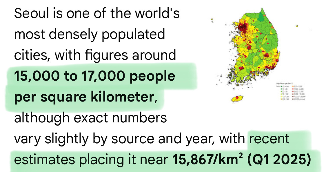 서울과 뉴욕시티의 충격적인 인구밀도 비교 | 인스티즈