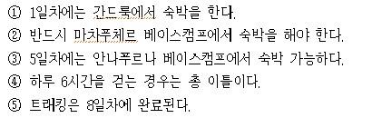 전설로 내려오는 행정고시 1차 안나푸르나 문제 | 인스티즈