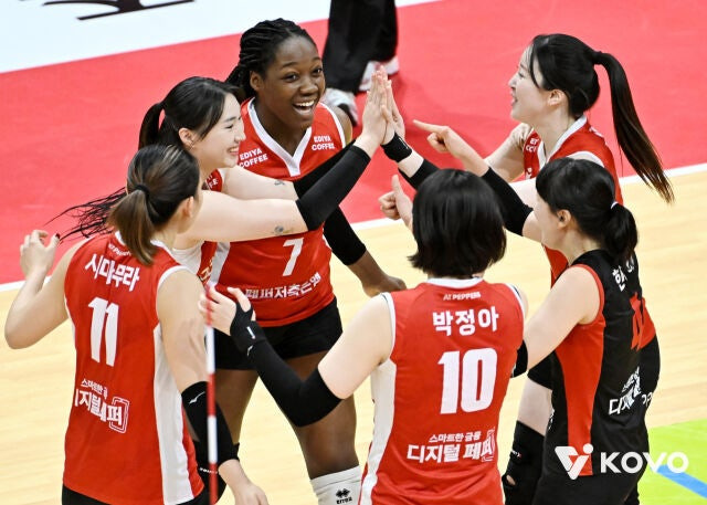 난공불락의 광주산성! 페퍼저축은행, 현대건설 꺾고 홈 5연승 질주…현대건설은 4연패 늪 빠져 [MD광주] | 인스티즈