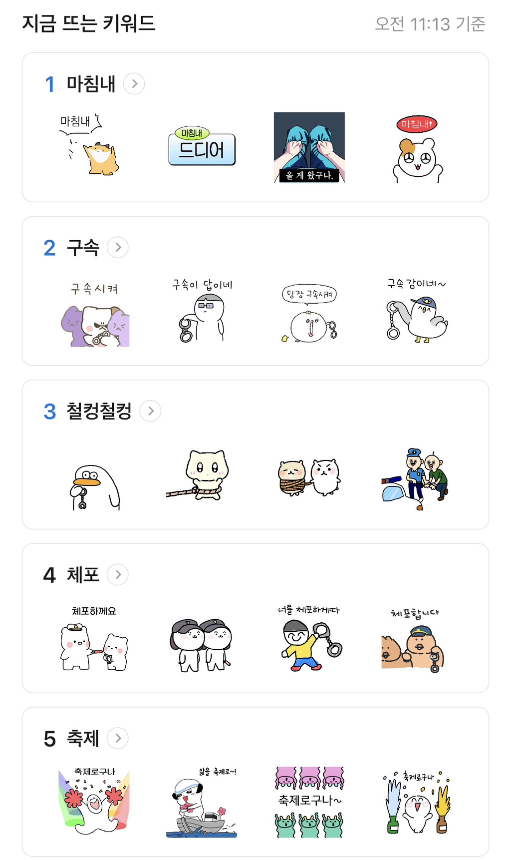 카카오톡 이모티콘 순위가 보여주는 민심.jpg | 인스티즈