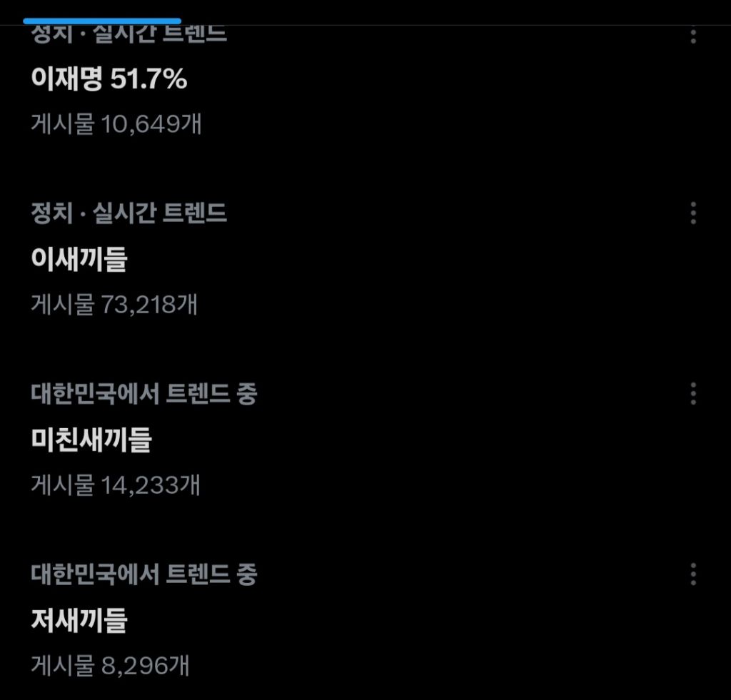 현 시각 트위터 (X) 실시간 트렌드 | 인스티즈