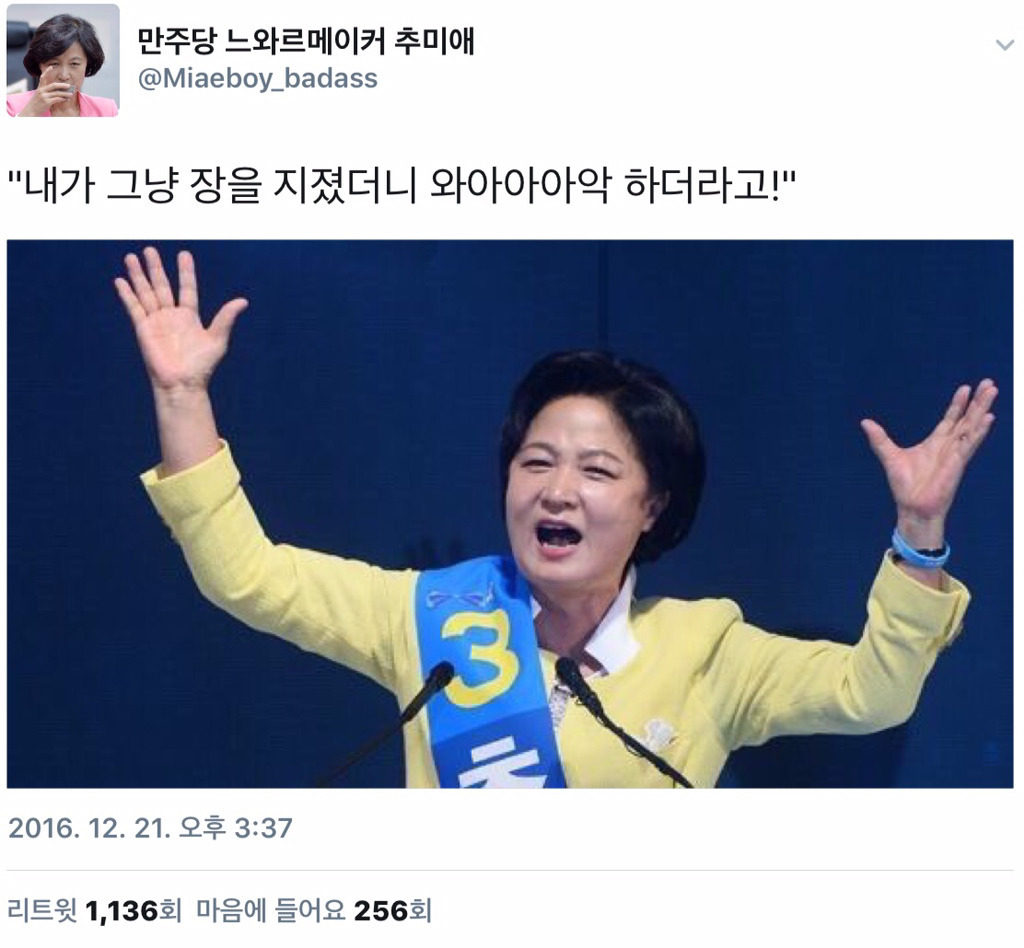 팔로워들이 예측한 추미애 덕질계정의 운명.twt | 인스티즈