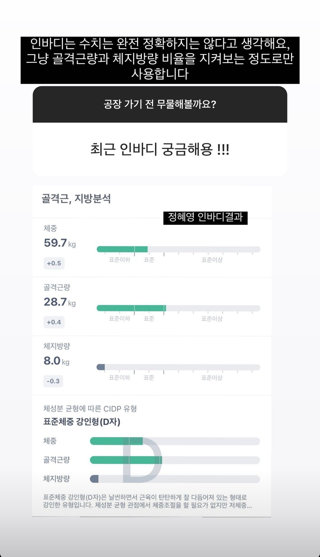 인바디 수치보다 더 놀라운 여수언니 운동루틴 | 인스티즈