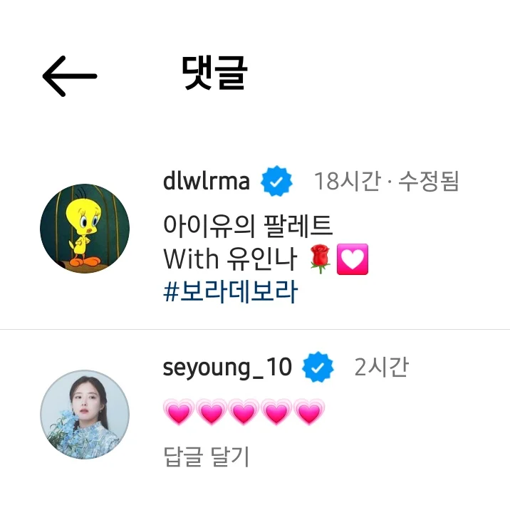 드디어 배우 이세영 팔로우한 아이유.jpg | 인스티즈