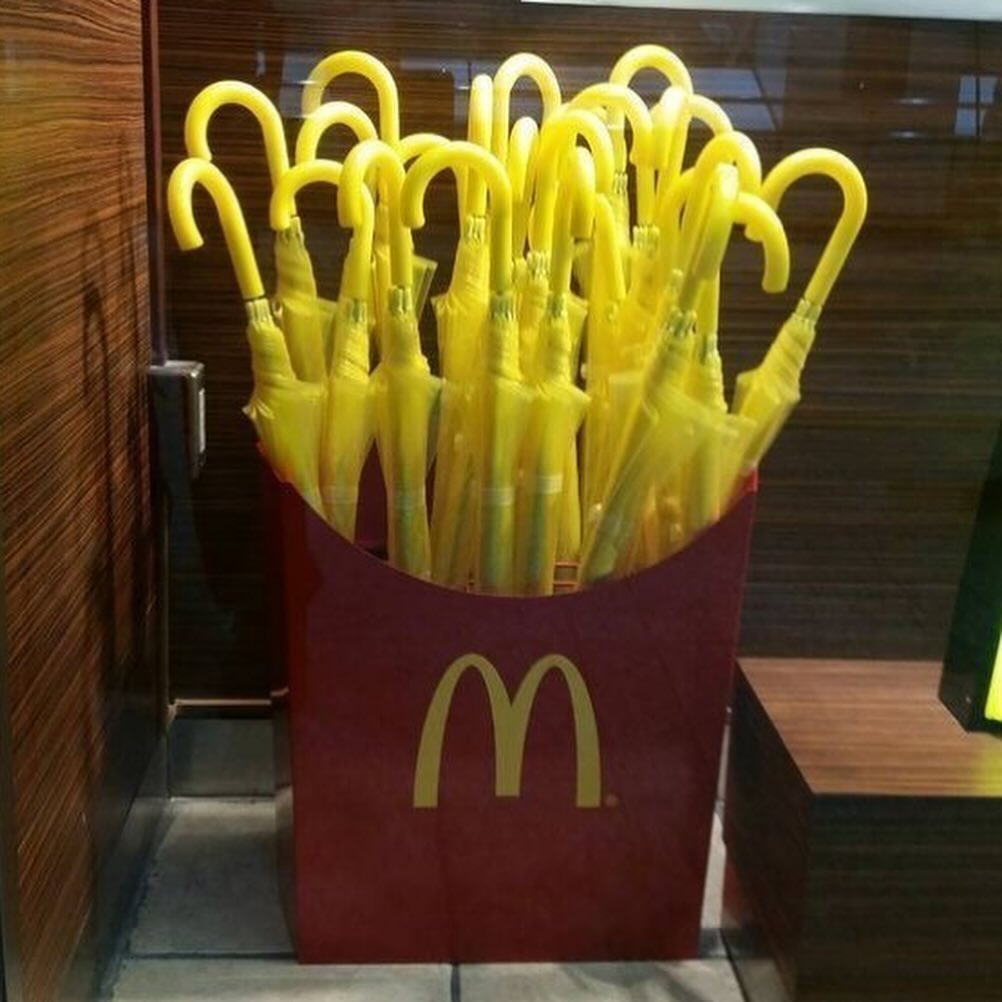 맥도날드 감튀 우산.jpg | 인스티즈