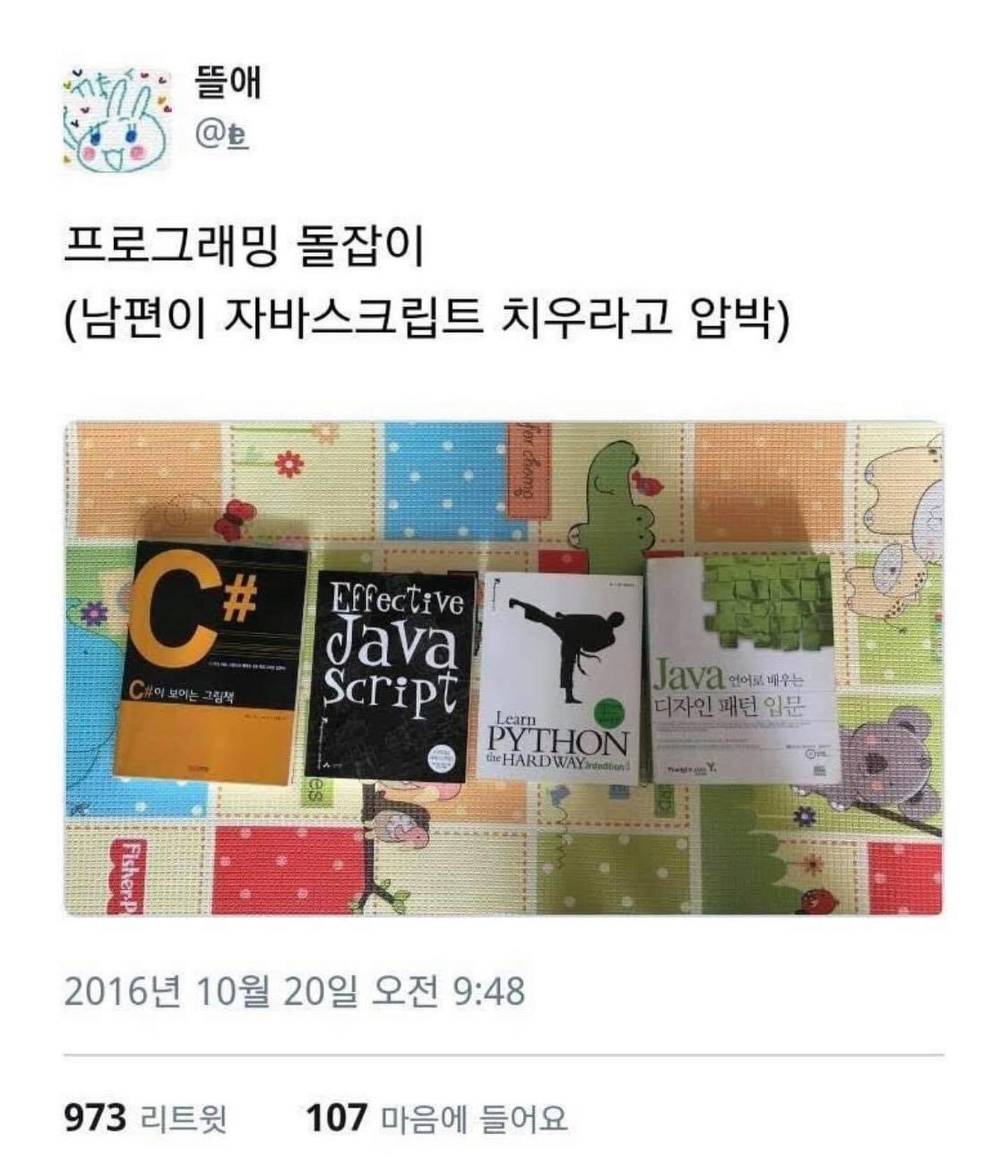 프로그래머 자녀의 돌잡이 - 악플달면 쩌리쩌려버려 - ＊여성시대＊ 차분한 20대들의 알흠다운 공간