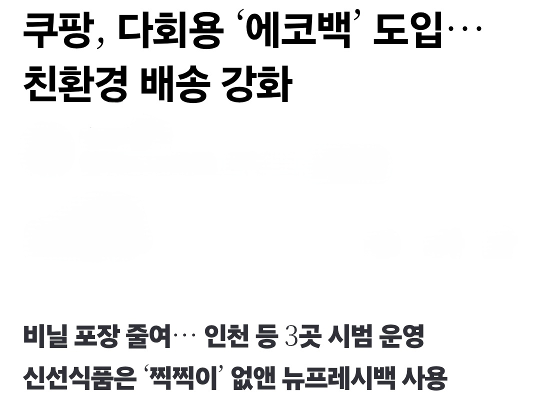 하나둘씩 보이기 시작하는 쿠팡 에코백 (프레시X) | 인스티즈