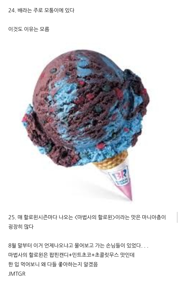 배스킨라빈스 TMI 31개 | 인스티즈