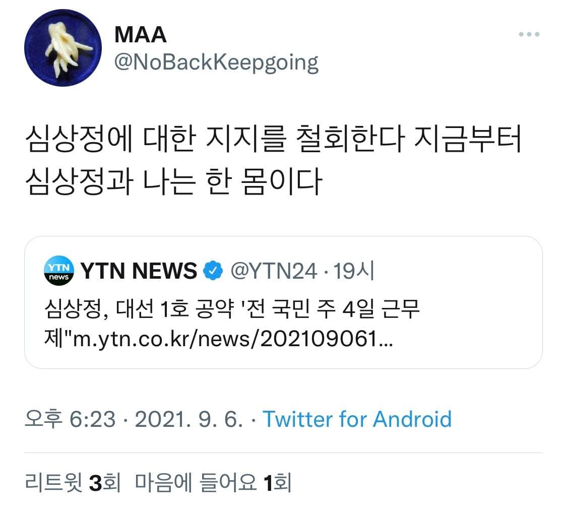 심상정 주4일제 공약 후폭풍.....ㄷㄷ | 인스티즈
